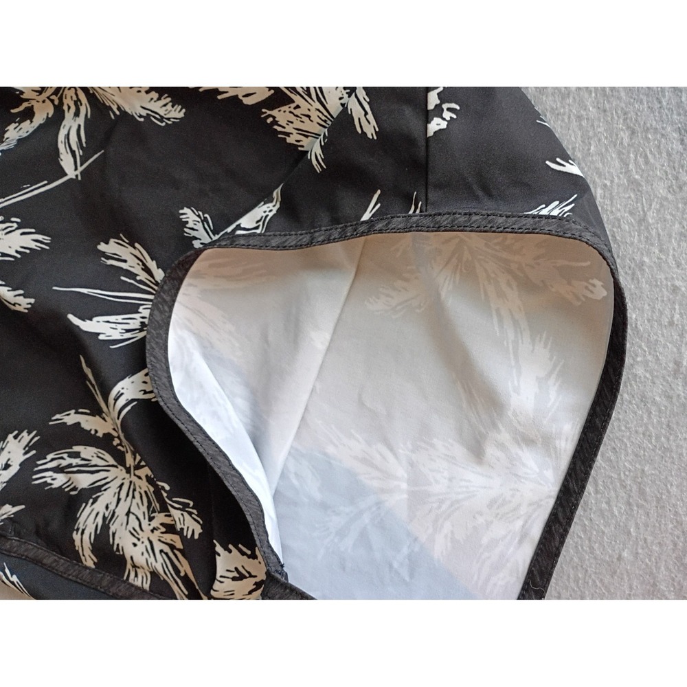 American Eagle Men's Size Large Swim Board Shorts Tropical Print Black/White - Picture 12 of 14